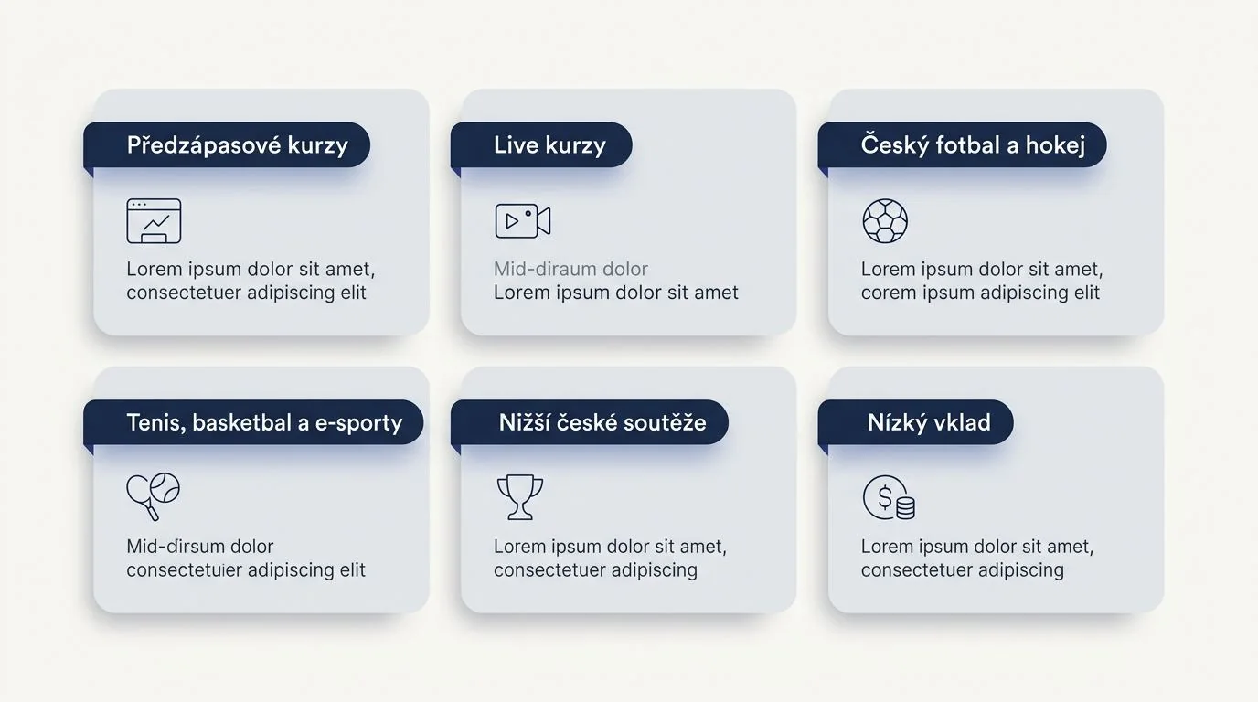 Kurzy, marže a nabídka českých sportů