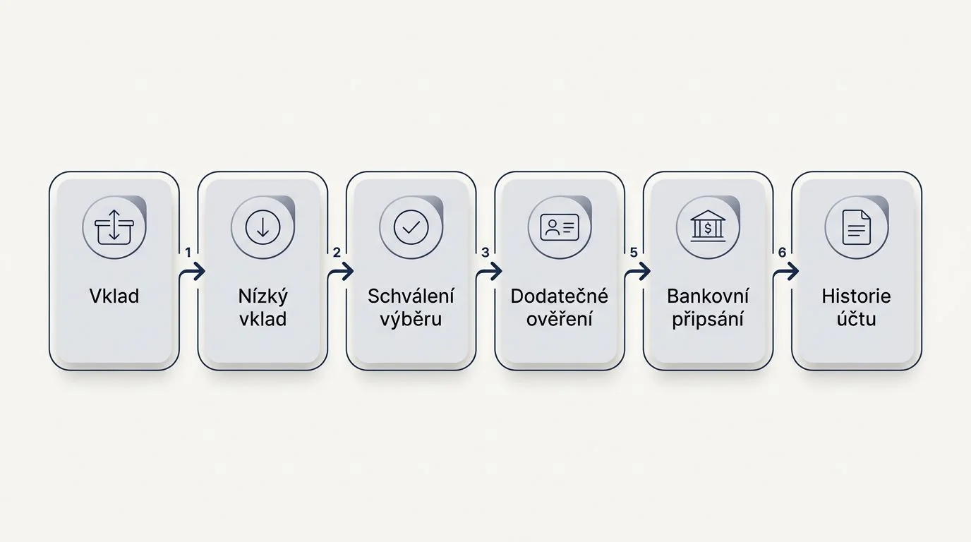 Vklady, výběry a používání účtu
