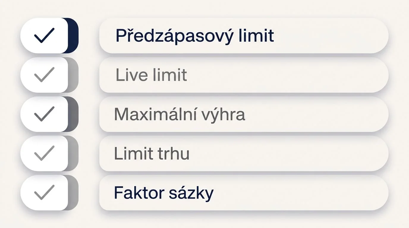 Sázkové podmínky, limity a vyhodnocení sázek